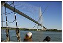 Descente Seine Pont de Normandie